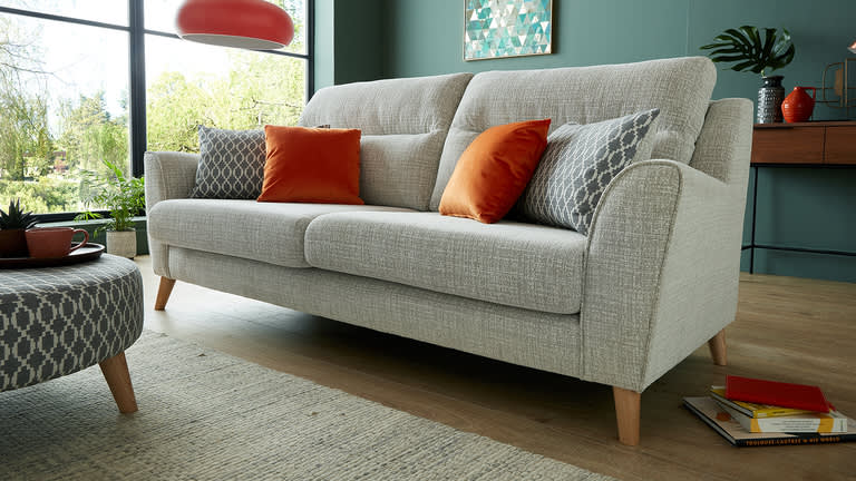 Sofology grey fabric Milton sofa