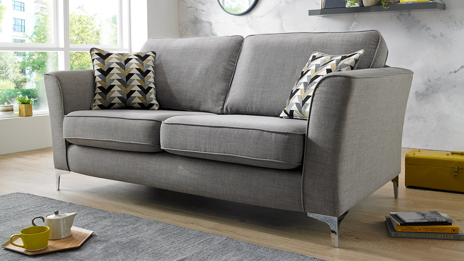 Sofology grey fabric Anneka sofa