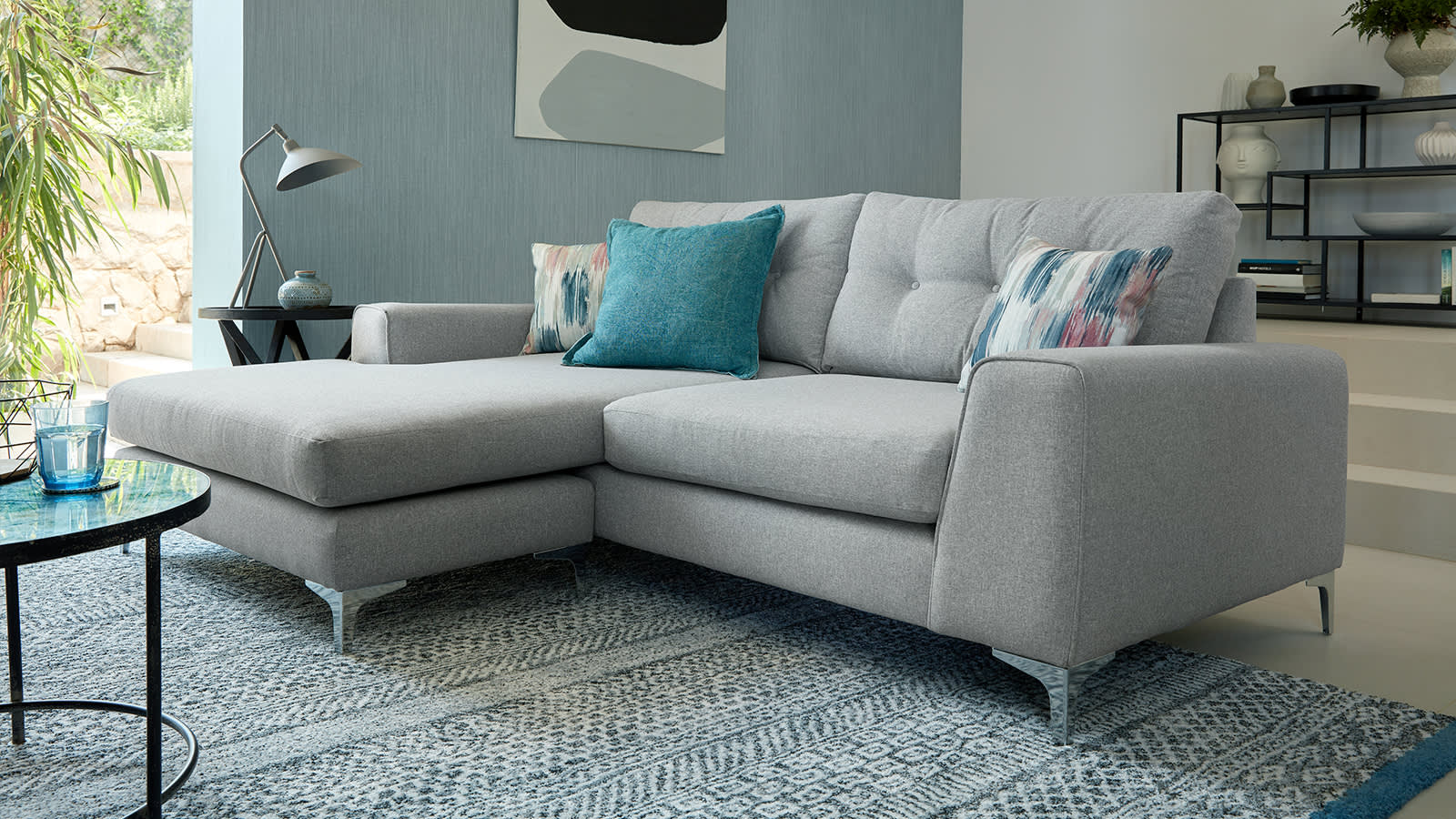 Grey Demure fabric sofa