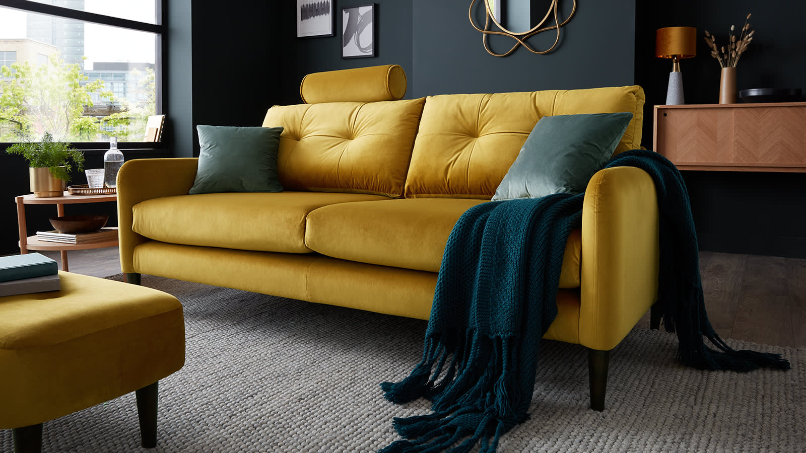 Bronton Sofa in Mustard