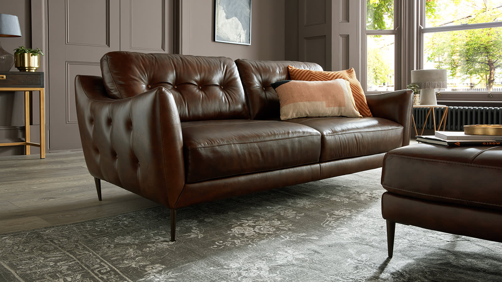 cober scratched leather corners sofa