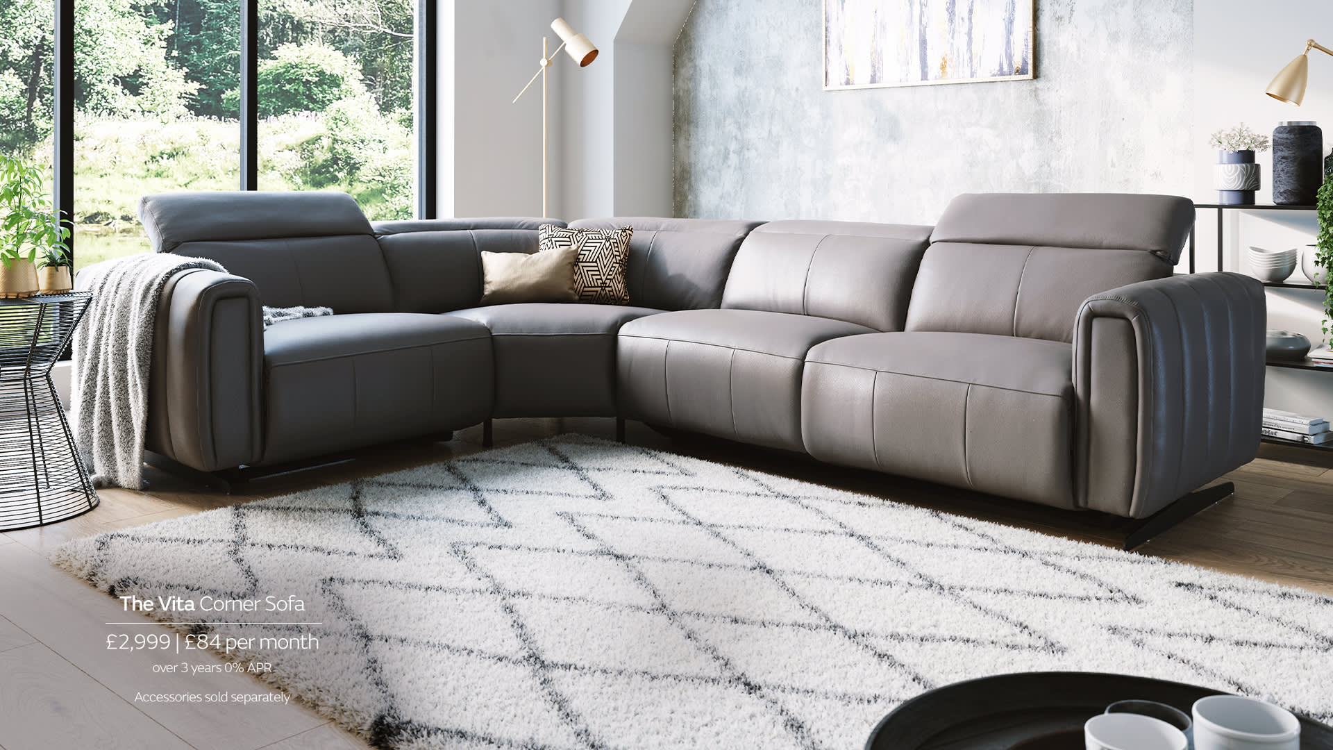 Sofology Vita Leather Sofa