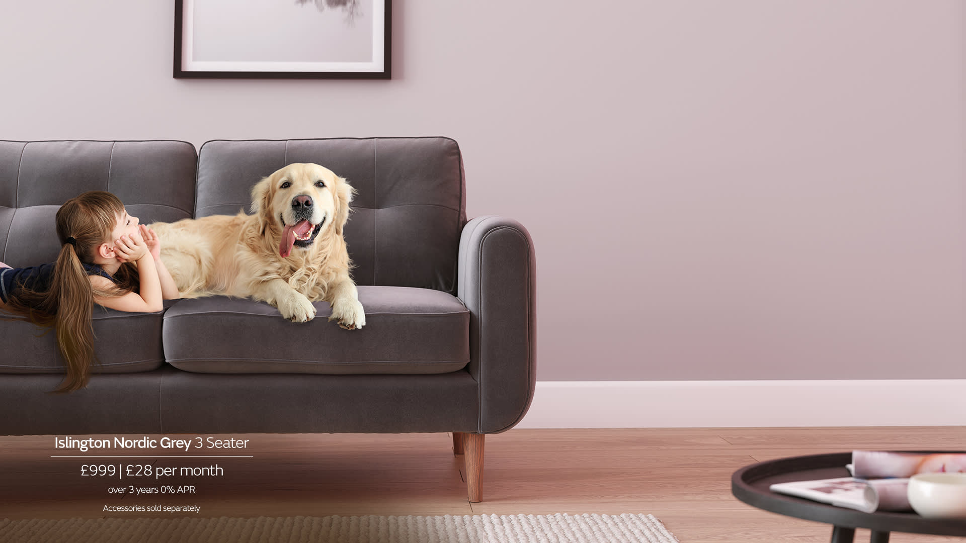 Sofology Pet Friendly Fabric Sofa with Aquaclean Extreme