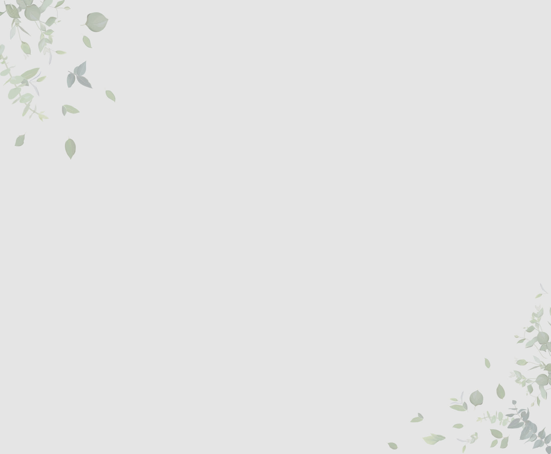 grey background with leaves