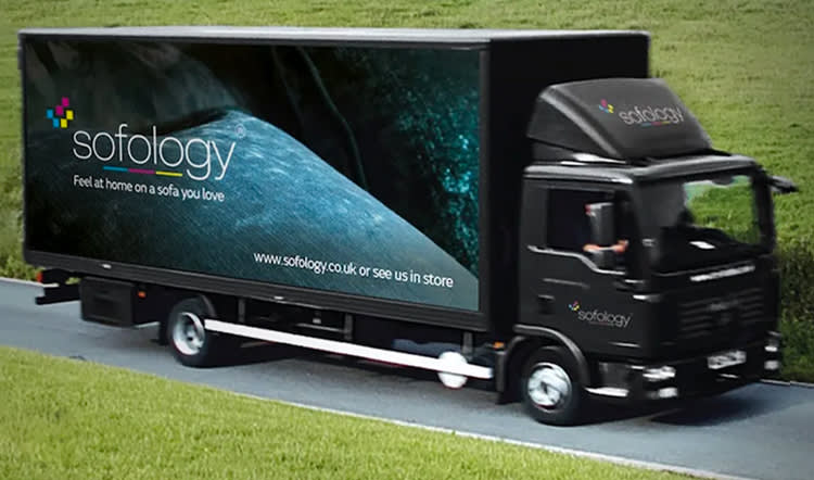 Sofology delivery truck