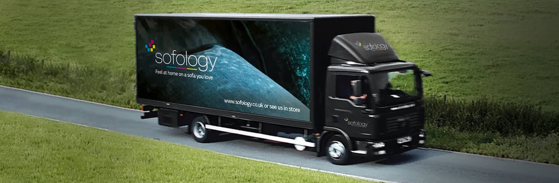 Sofology delivery truck