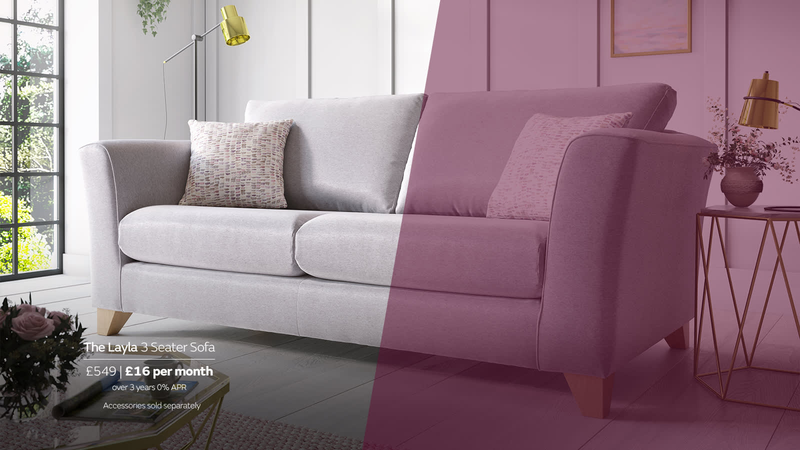 Sofology Layla fabric sofa