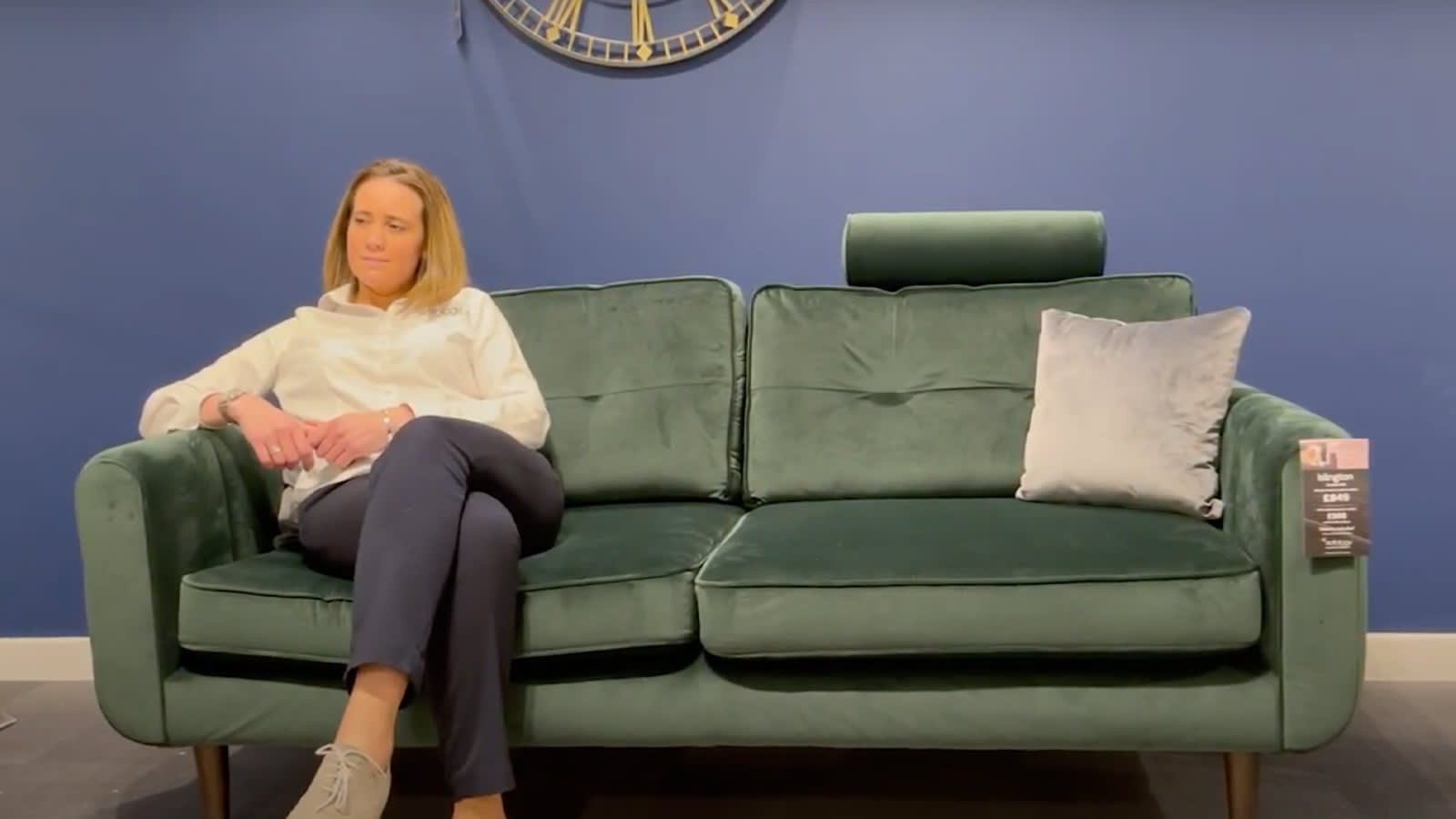 Islington bottle green sofa