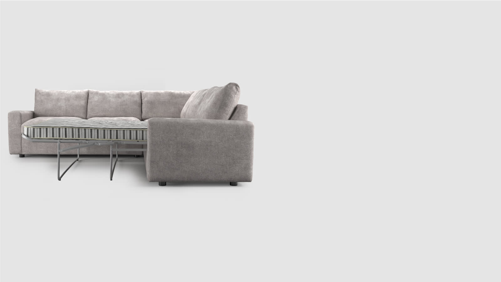 Grey corner sofa bed