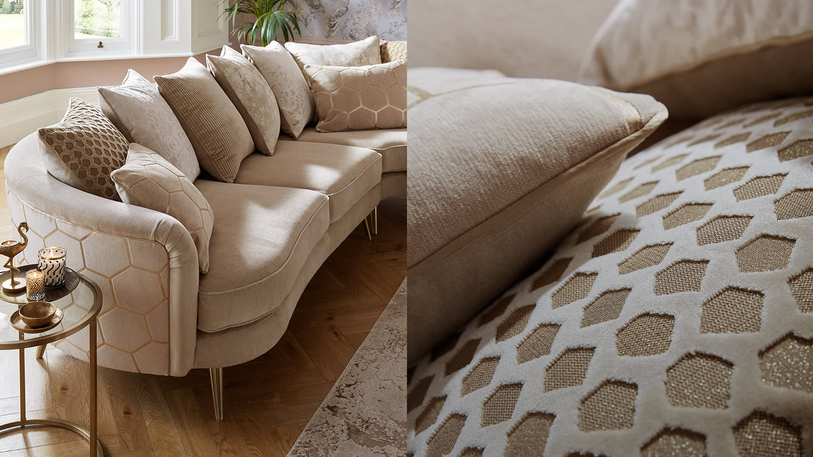 Sofology Honeycomb corner sofa