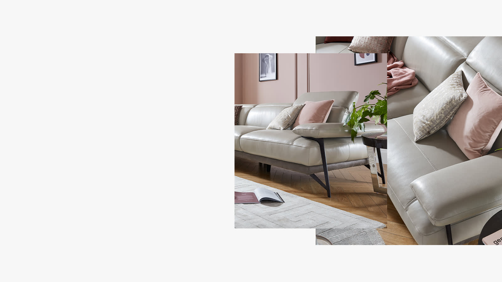 Sofology Valente leather sofa