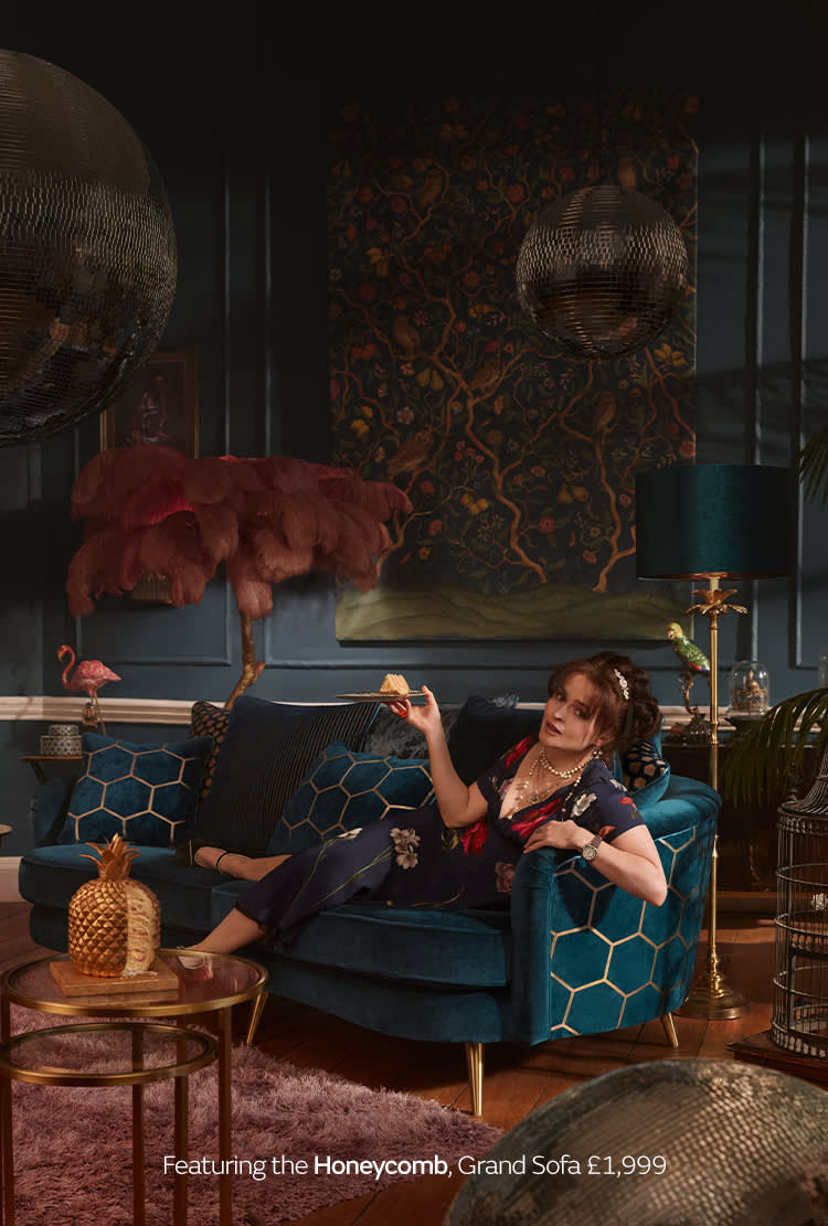 Helena Bonham Carter Sofology Honeycomb sofa