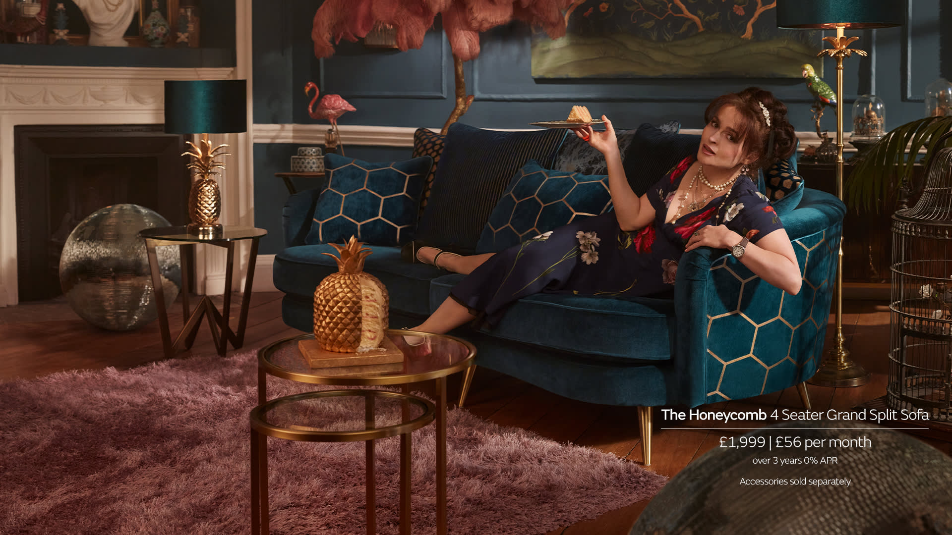 Helena Bonham Carter Sofology Honeycomb sofa
