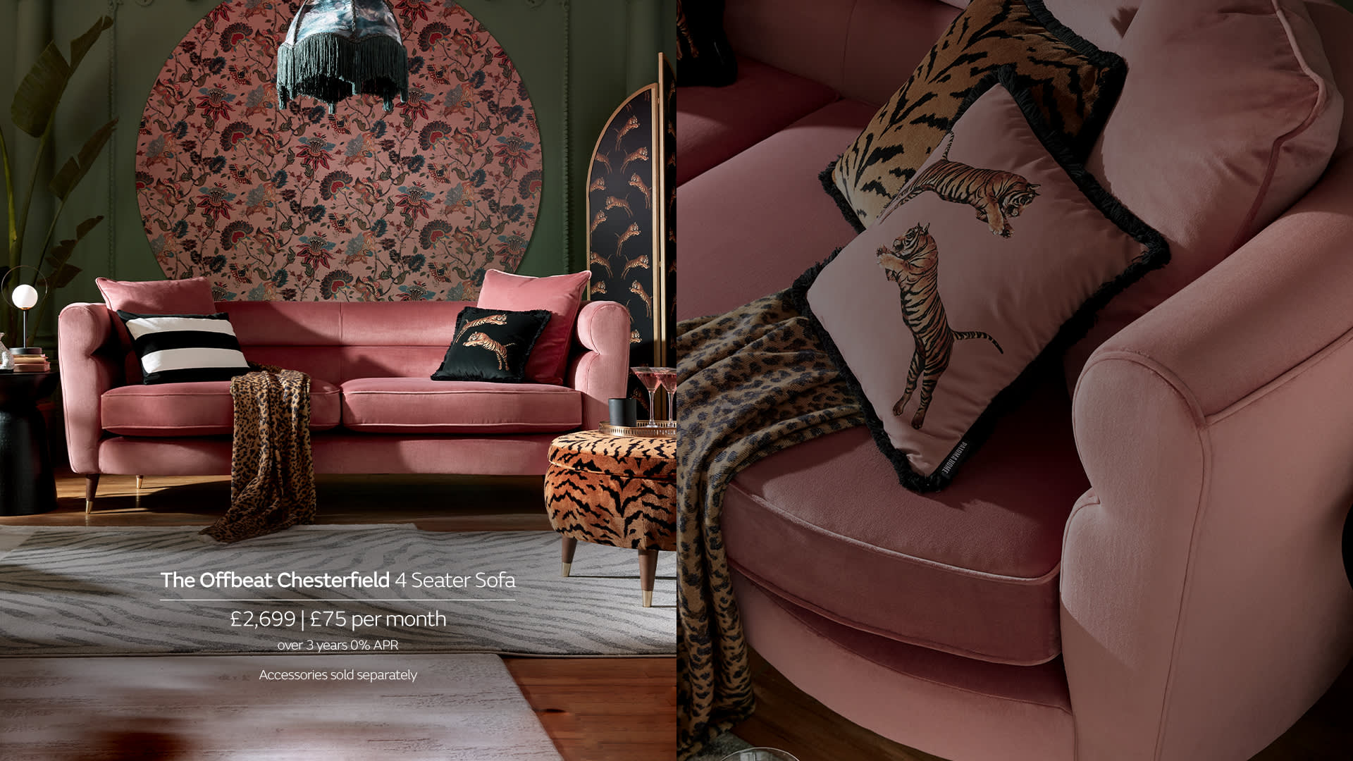 Sofology Paloma Home Offbeat Chesterfield Sofa