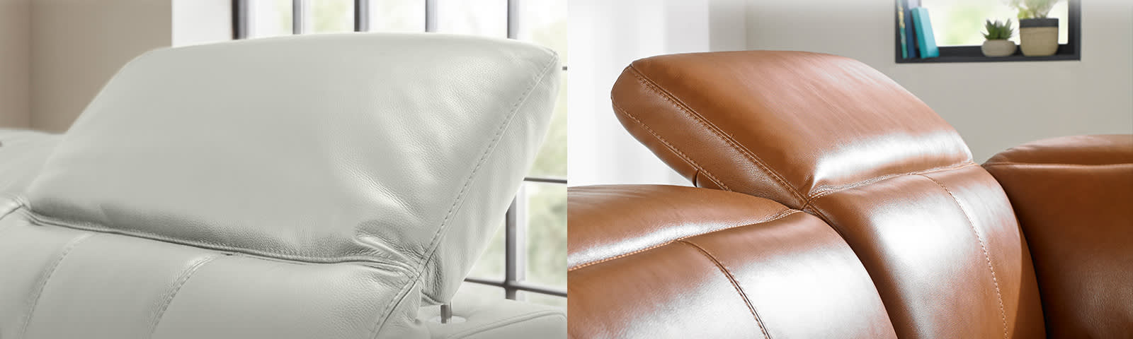 Recliner sofa head rests