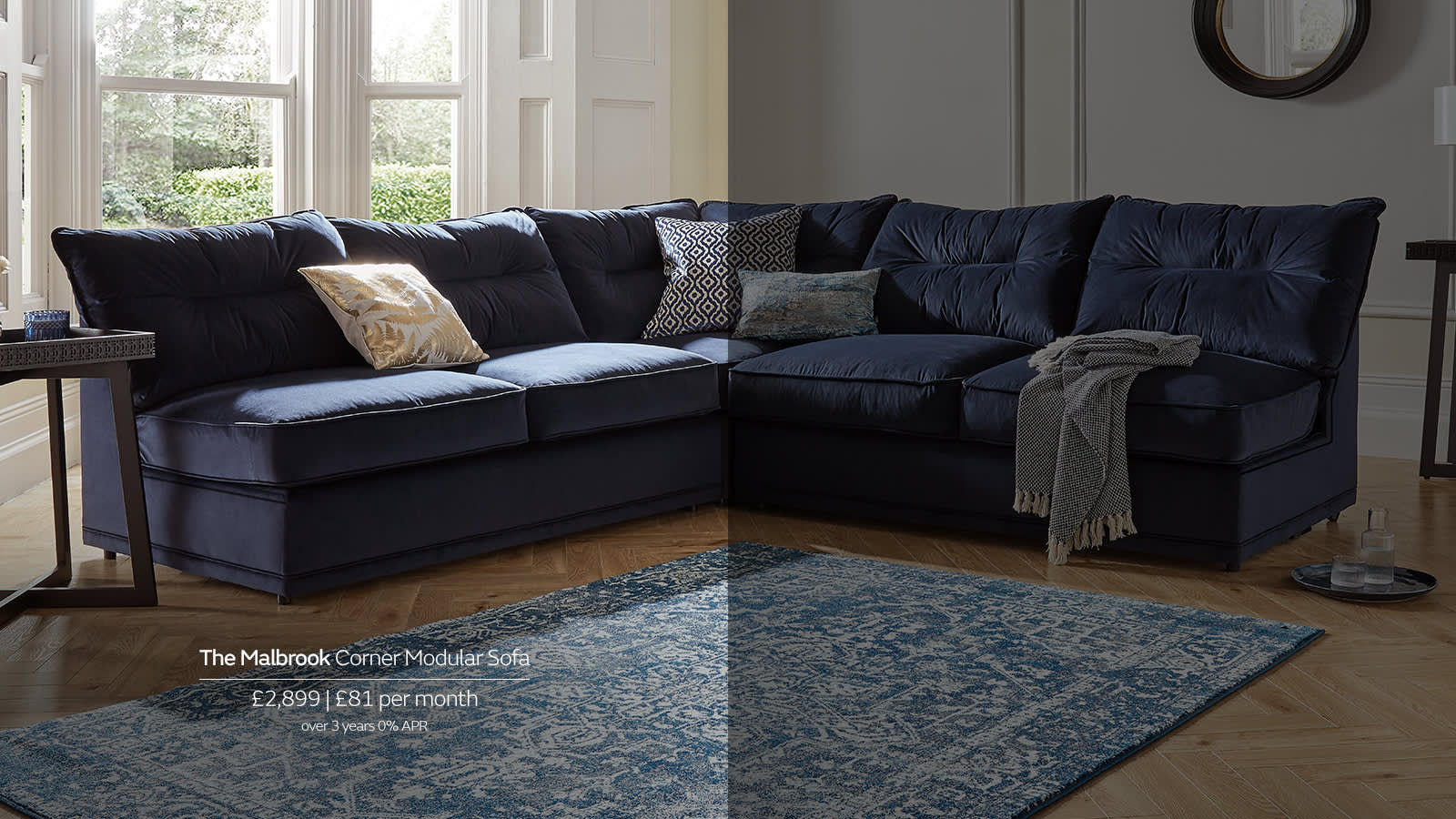 Malbrook modular corner sofa