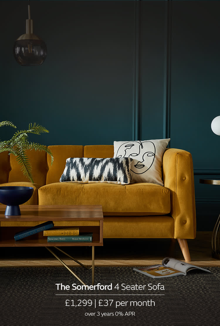 Fabric Sofas Corner And Sofabeds, Mustard Living Room Accessories The Range