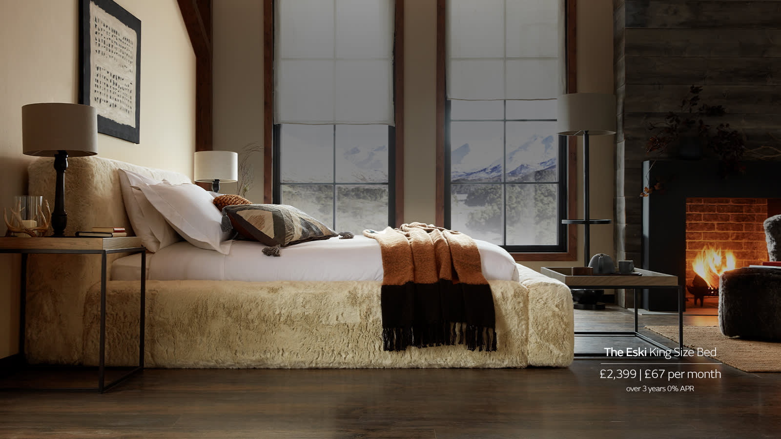 Eski faux fur bed