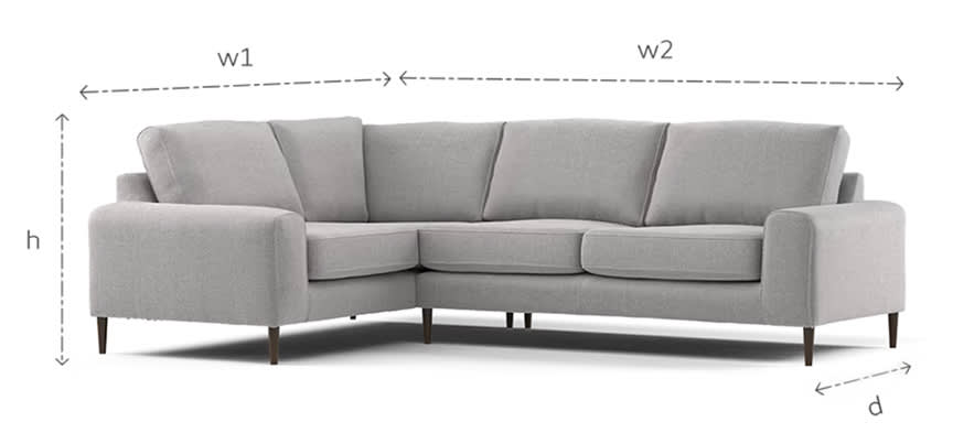 How to measure a corner sofa