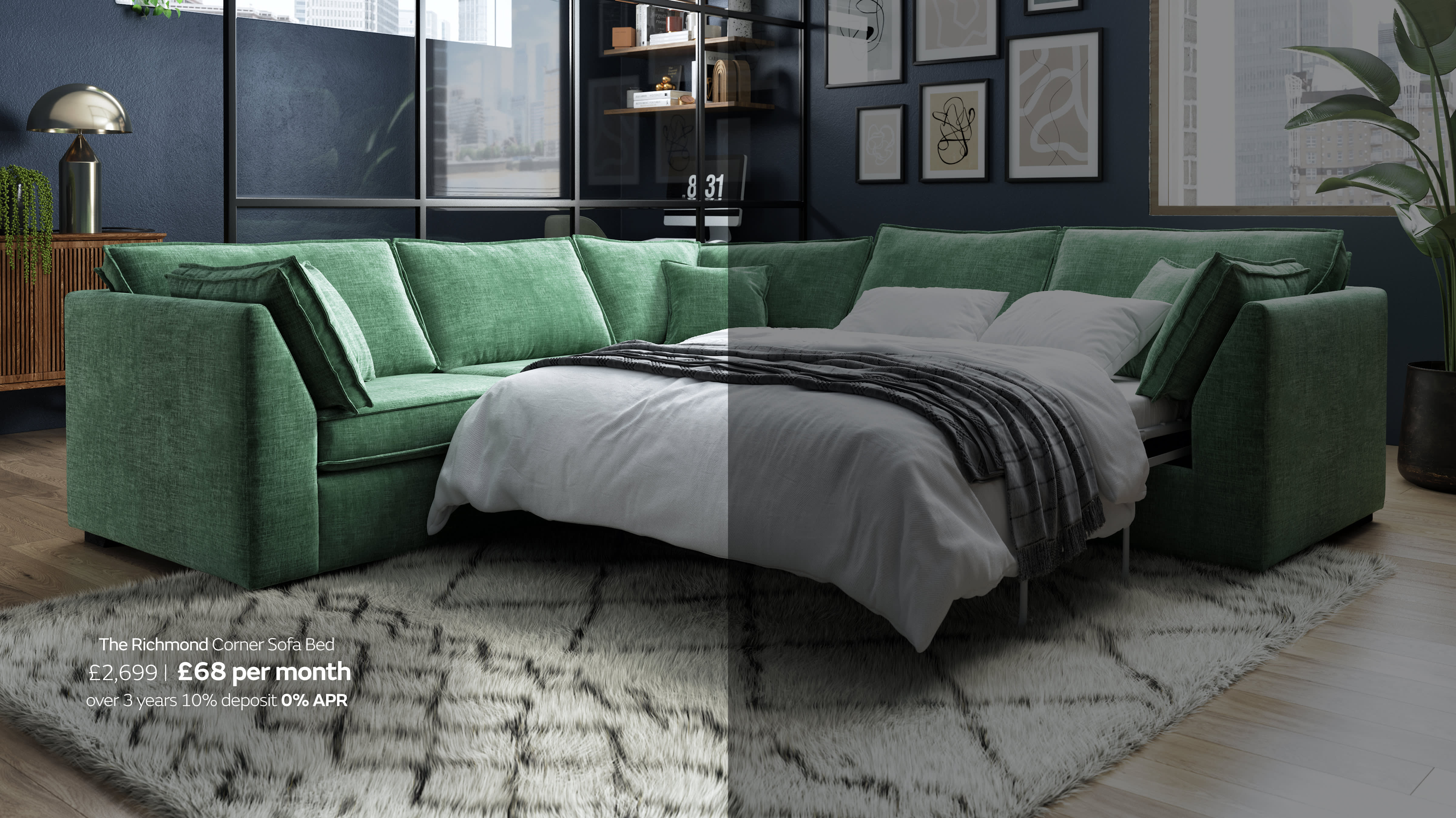The Richmond corner sofa bed