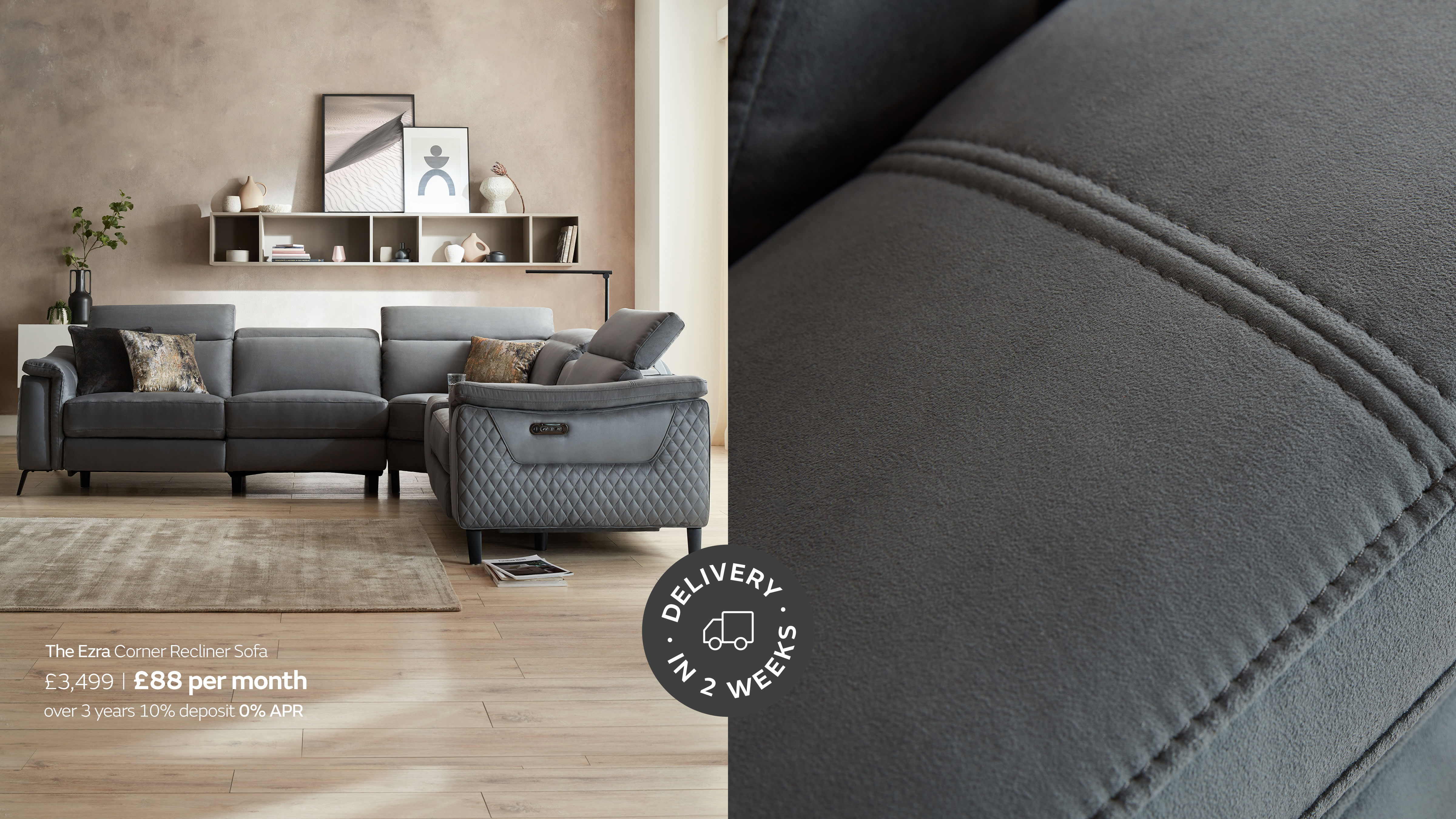 Ezra sofa on quick delivery