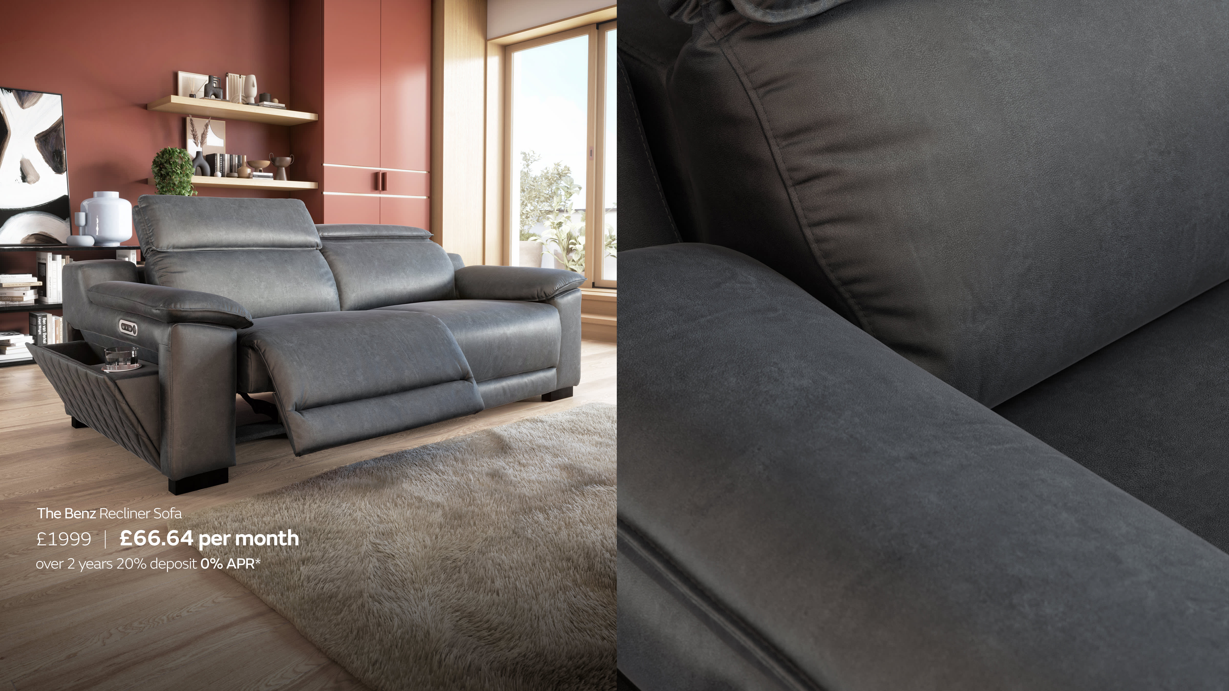 Benz recliner sofa