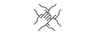 4 hands icon