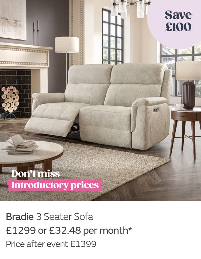 Bradie 3 Seater Sofa