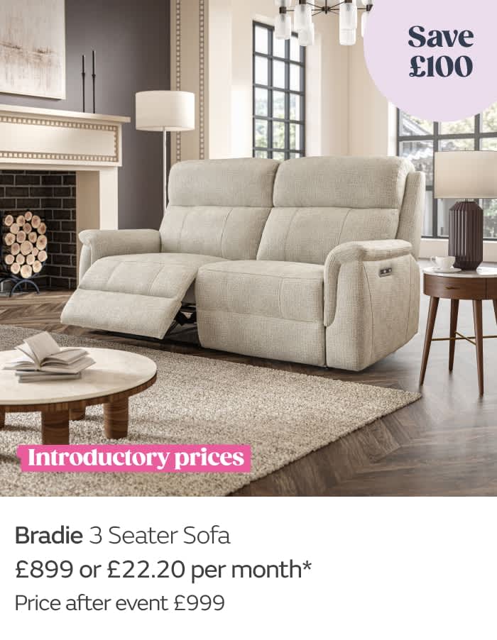 Bradie 3 Seater Sofa