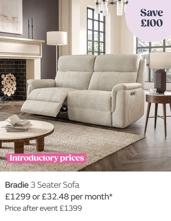Bradie 3 Seater Sofa