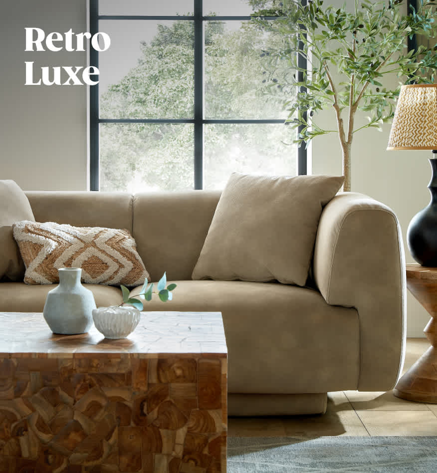 Shop the Retro luxe sofa ranges