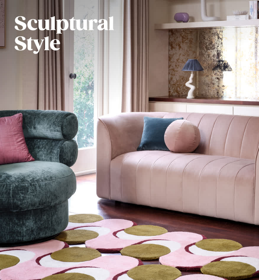 Shop the Sculptural Style sofa ranges