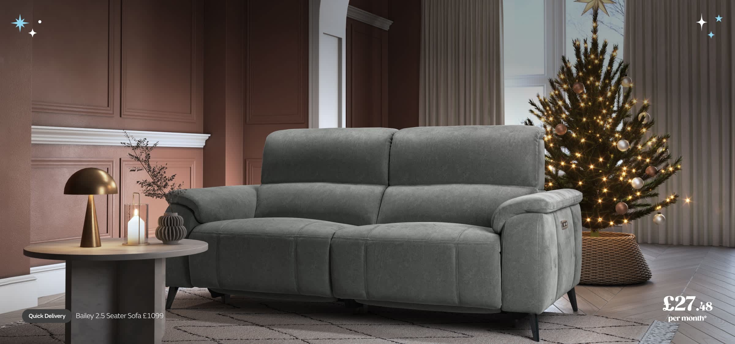 Sofas in stock. Delivered for Christmas