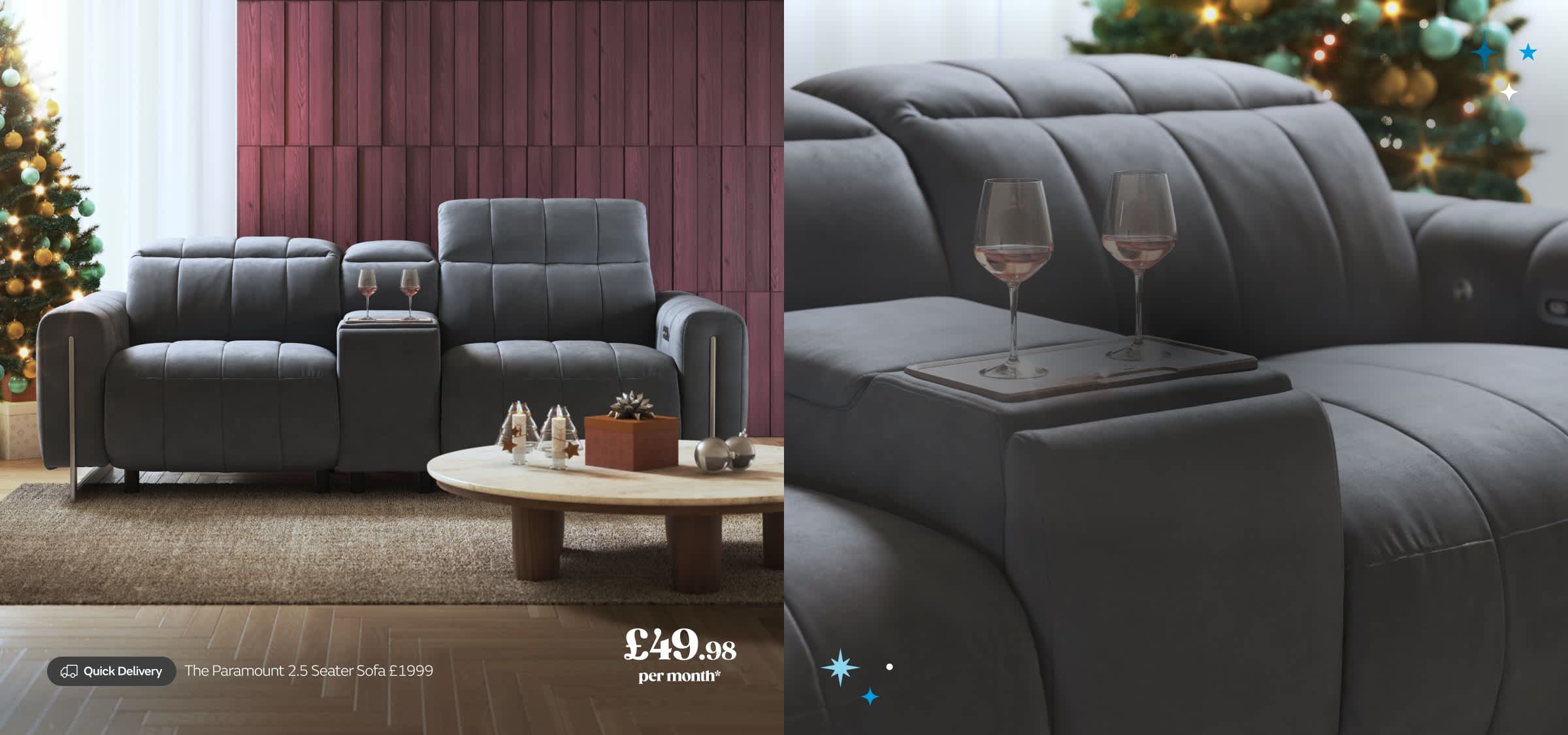 Sofas in stock. Delivered for Christmas