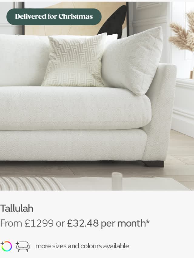 Tallulah fabric sofa