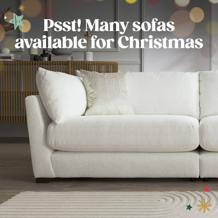 Sofas delivered for Christmas