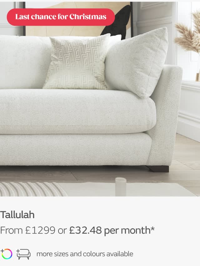 Tallulah fabric sofa