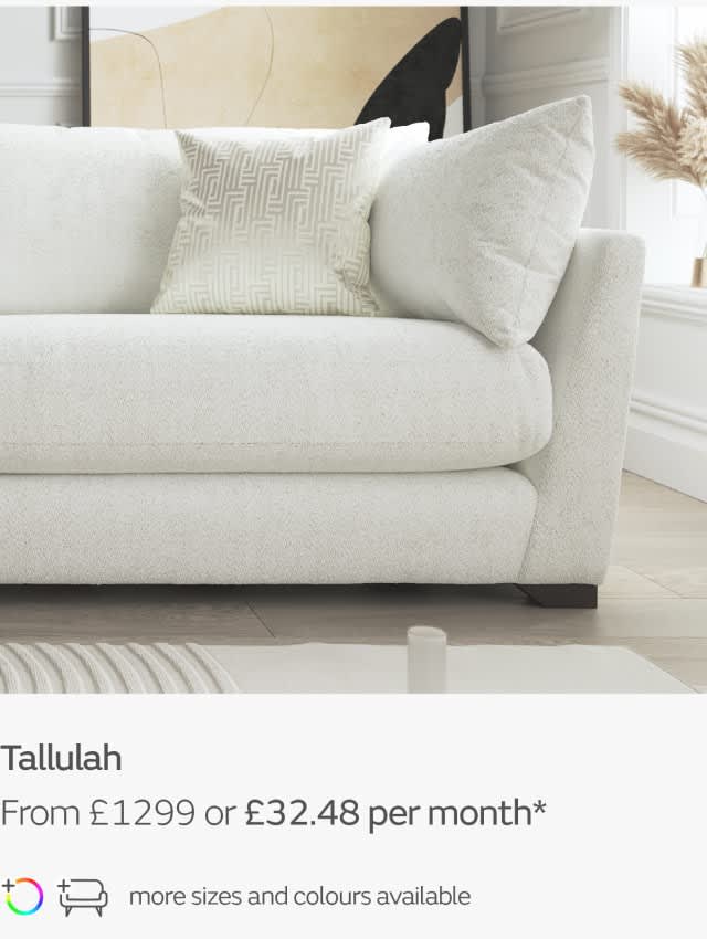 Tallulah fabric sofa