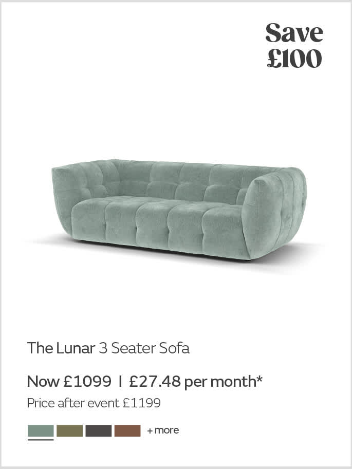 The Lunar 3 seater sofa