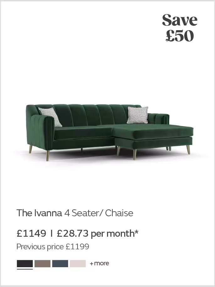 Ivanna sofa with chaise