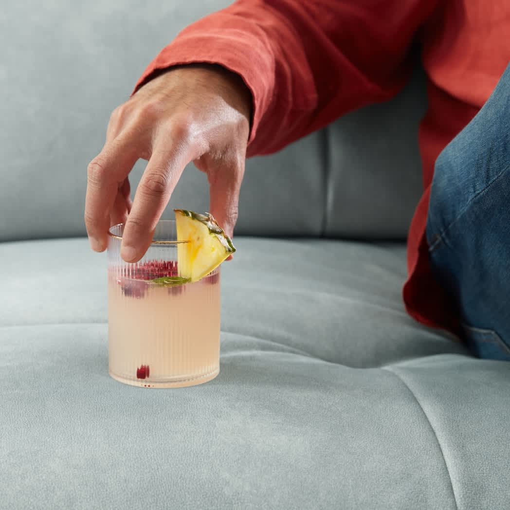 Cocktail on a sofa
