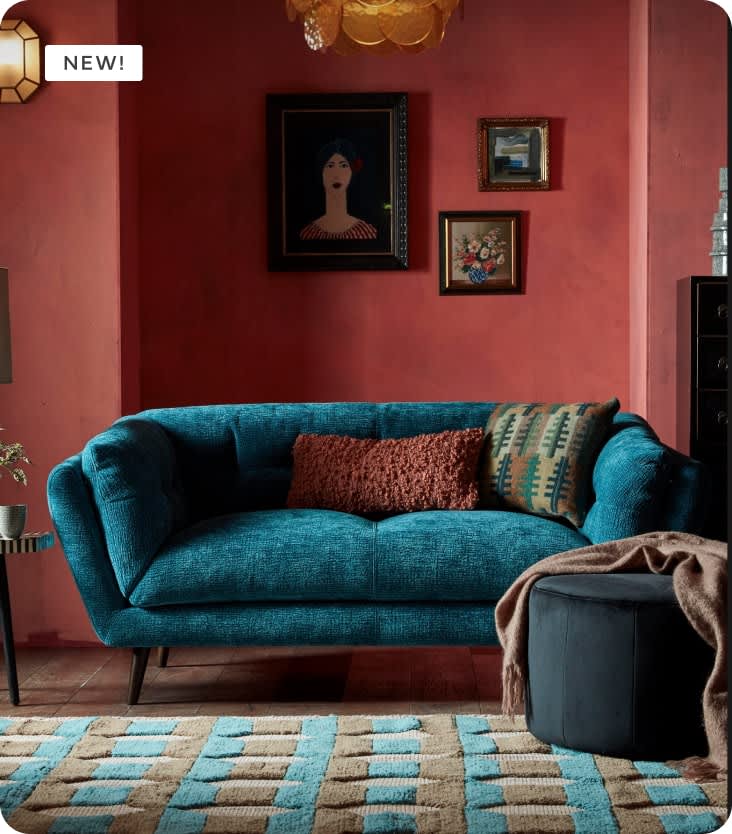 How to style a blue living room without feeling cold