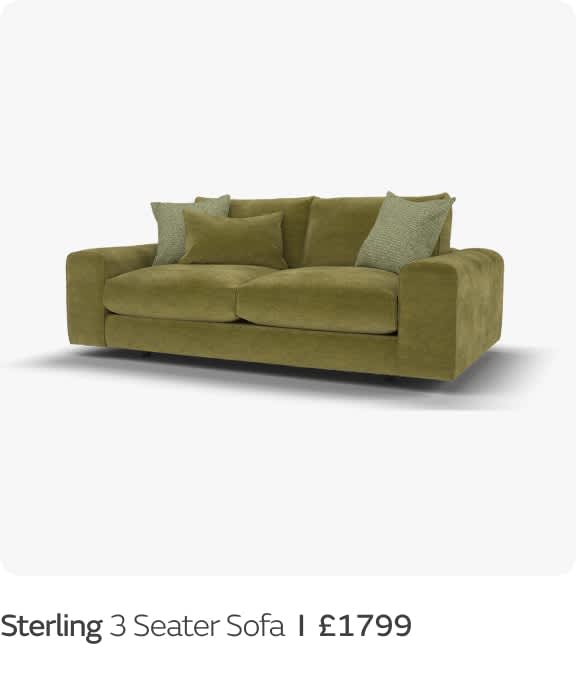 Sterling 3 seater sofa