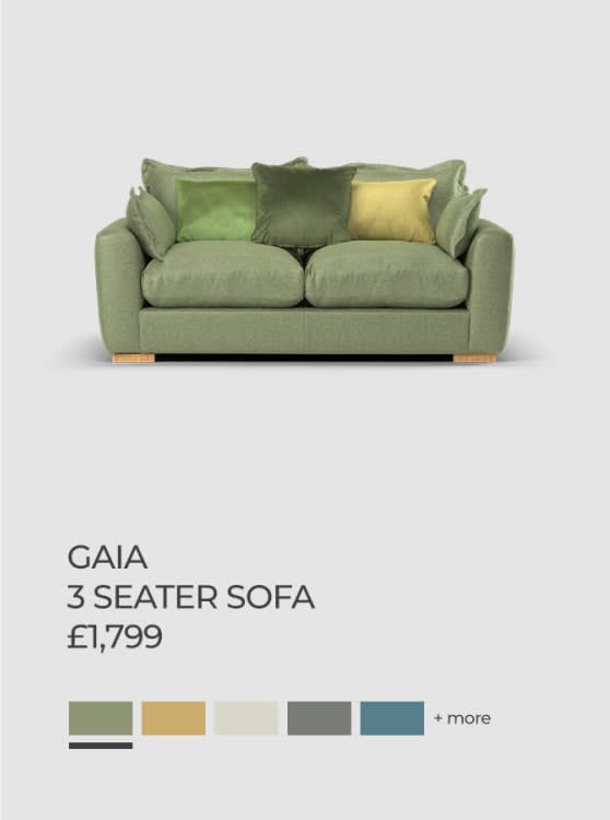 Gaia 3 seater sofa