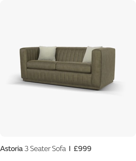 Astoria 3 Seater Sofa  I  £999