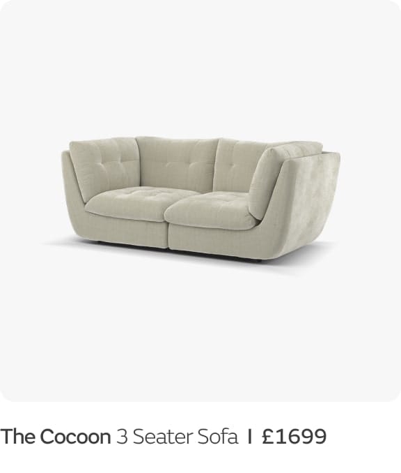 The Cocoon 3 Seater Sofa  I  £1699