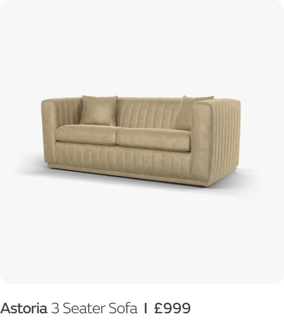 Astoria 3 Seater Sofa  I  £999