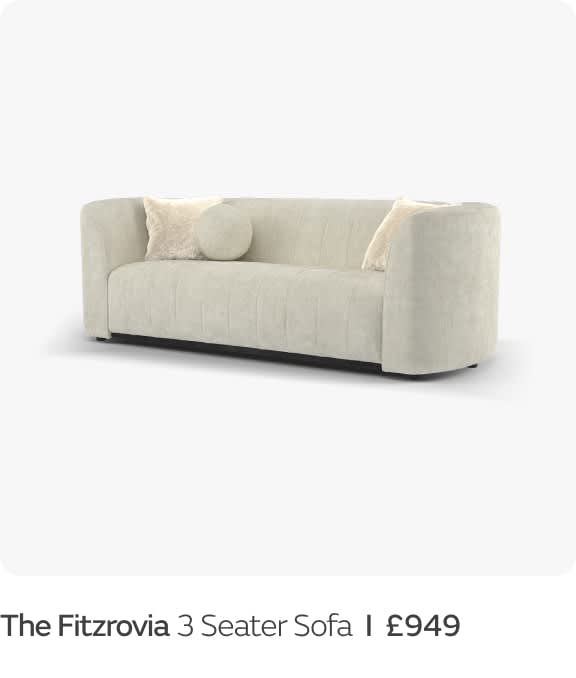 The Fitzrovia 3 Seater Sofa  I  £949