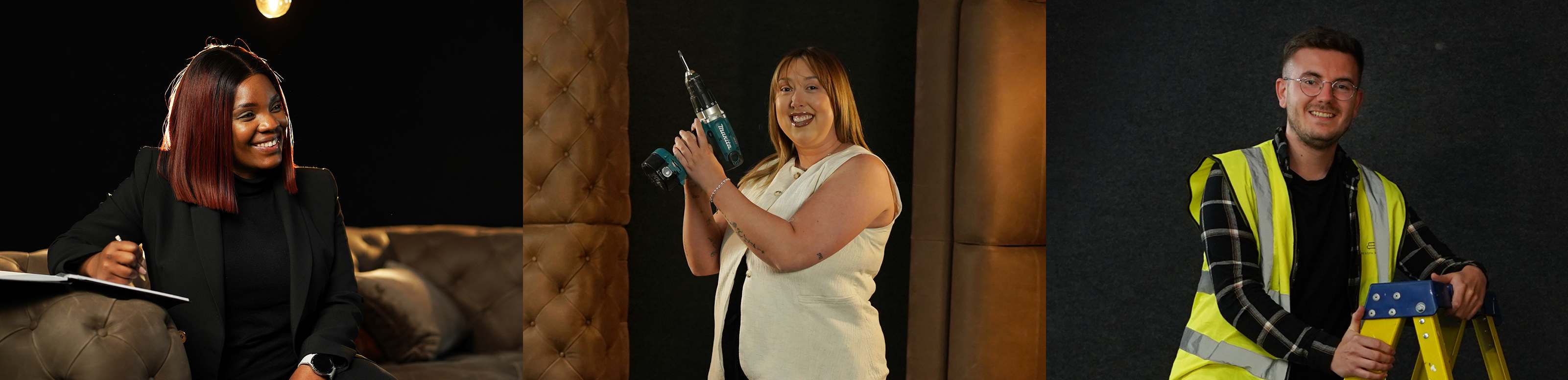 Image of three people