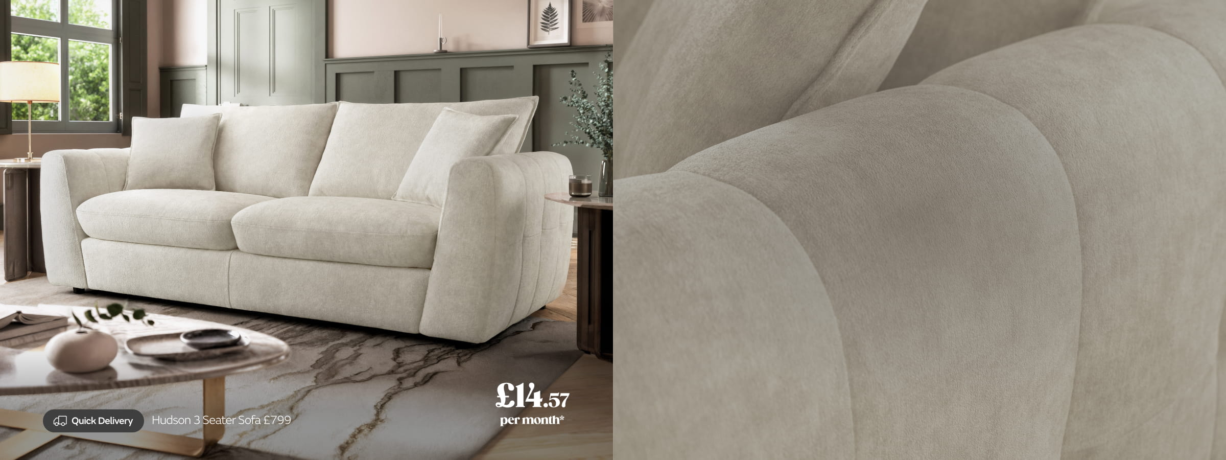 Sofas in stock. Delivered for Christmas